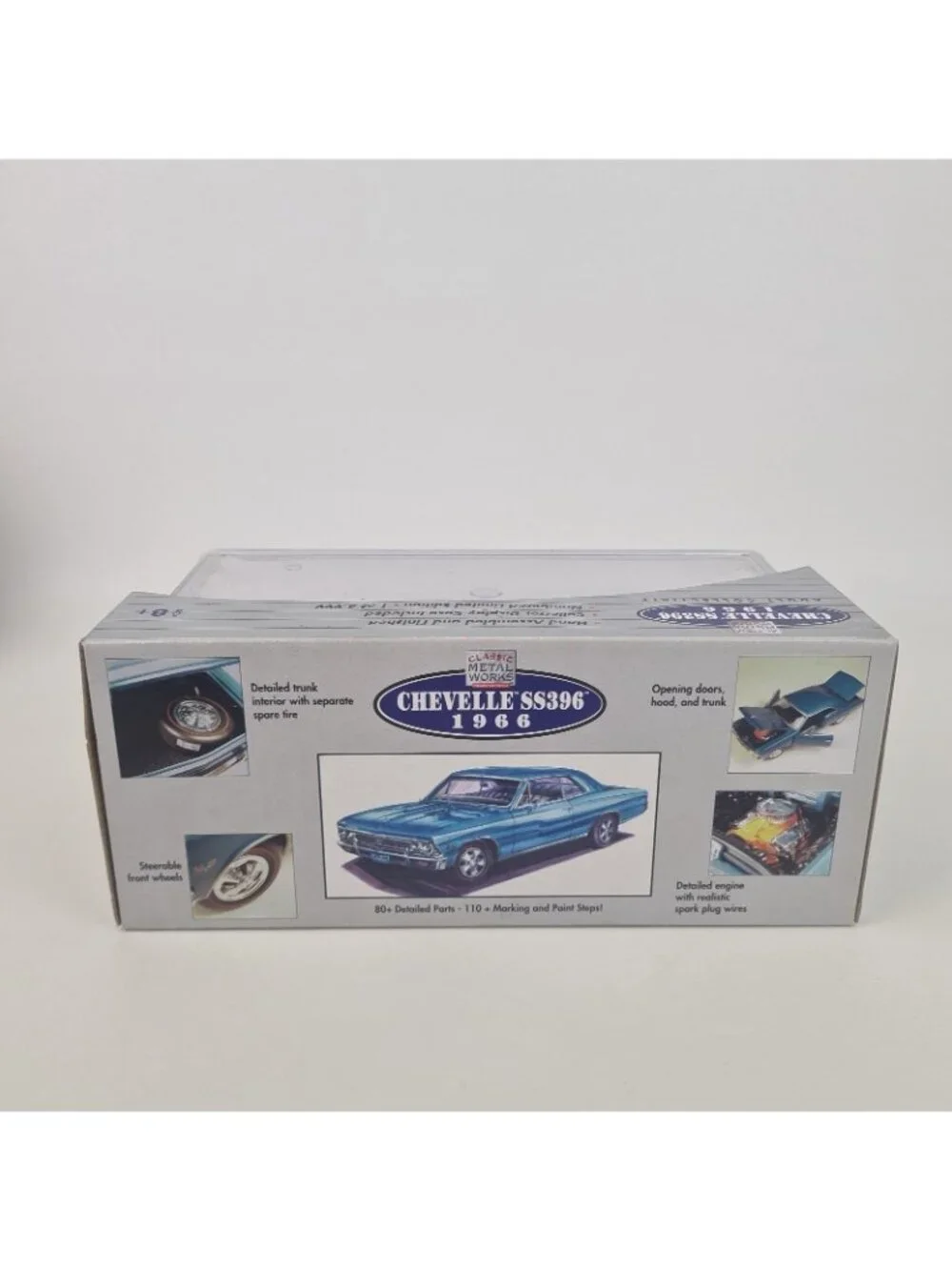 Classic Metal Works Collectible 1966 Chevelle SS 396 Blue 1:24 DieCast 10114